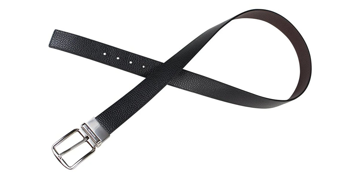 Black Pebble Leather Belt S792198
