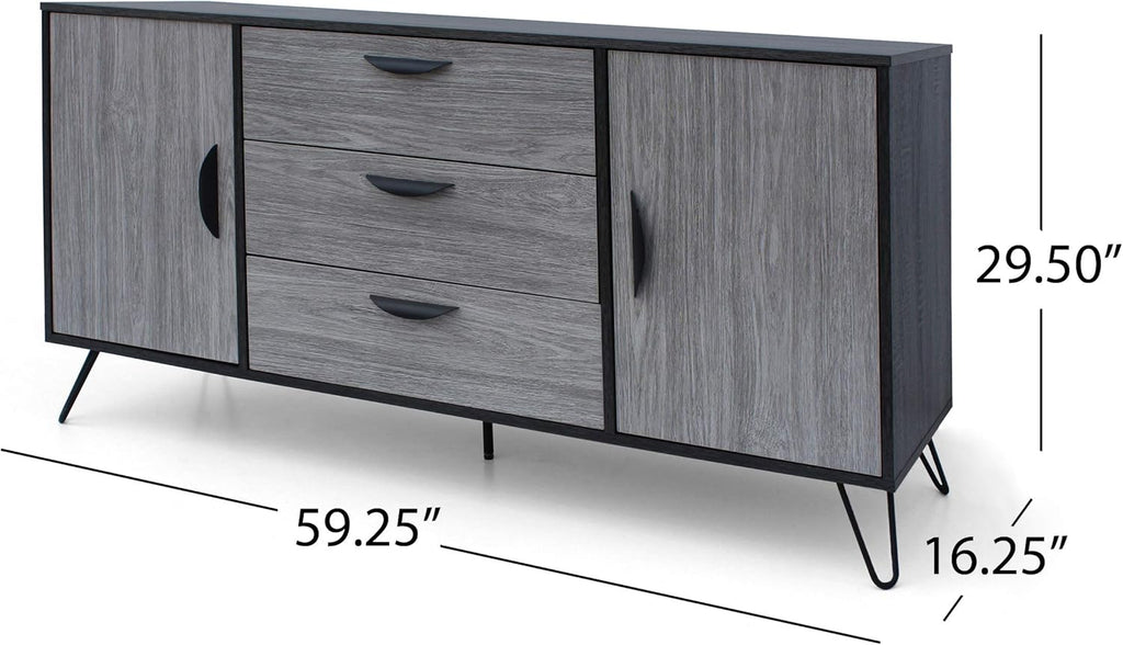 Grey Oak Cabinet O33026