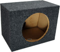 Single 10" Sealed Subwoofer Rear Angle Sub Box Enclosure 5/8" MDF Wood Pack of 2 C616525