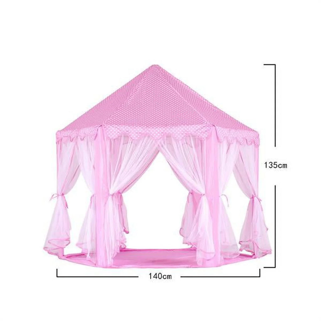 Princess Tent Large Playhouse Kids Castle Play Tent with Led Lamps V8012