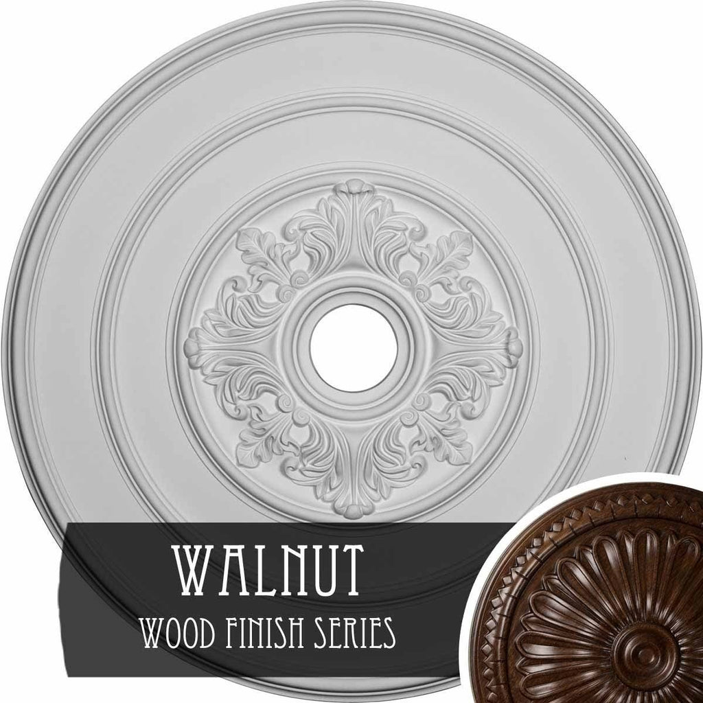 Walnut Finished Ceiling Medallion G343