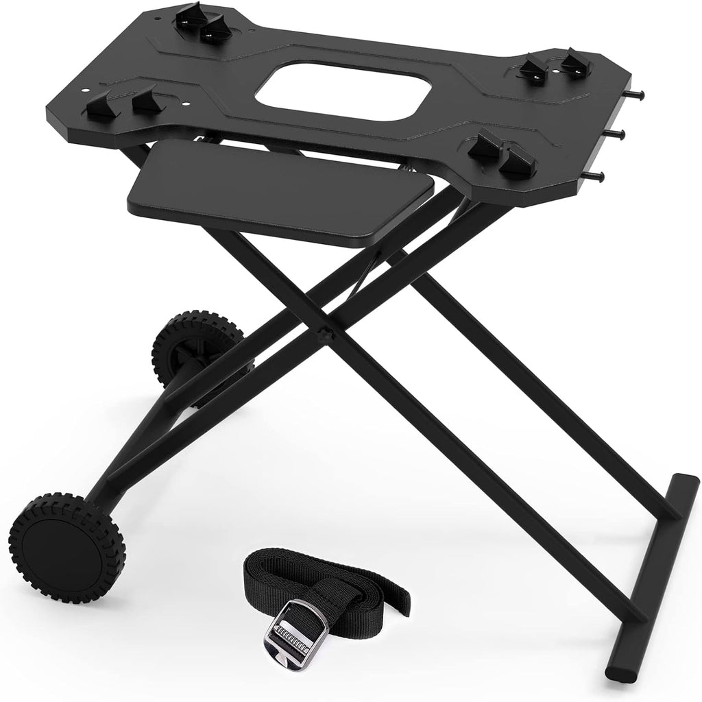 Portable Griddle Stand with Wheel and Shelf Q46022