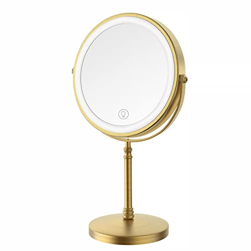3000 mAh Rechargeable Double Sided Magnifying Vanity Mirror with 3 Colors G261735