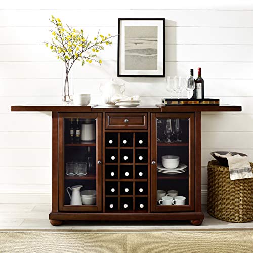 Black Sliding Top Bar Cabinet A4482