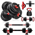 Adjustable Dumbbells Set 50lb Black I7016