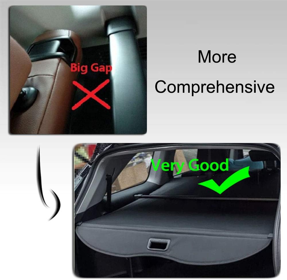 Cargo Cover Retractable Black Pack of 2 Q6722