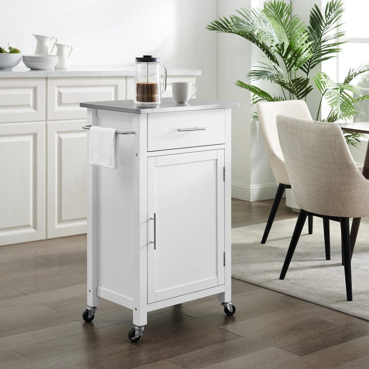 Compact Stainless Steel Top Kitchen Island/Cart Q29107