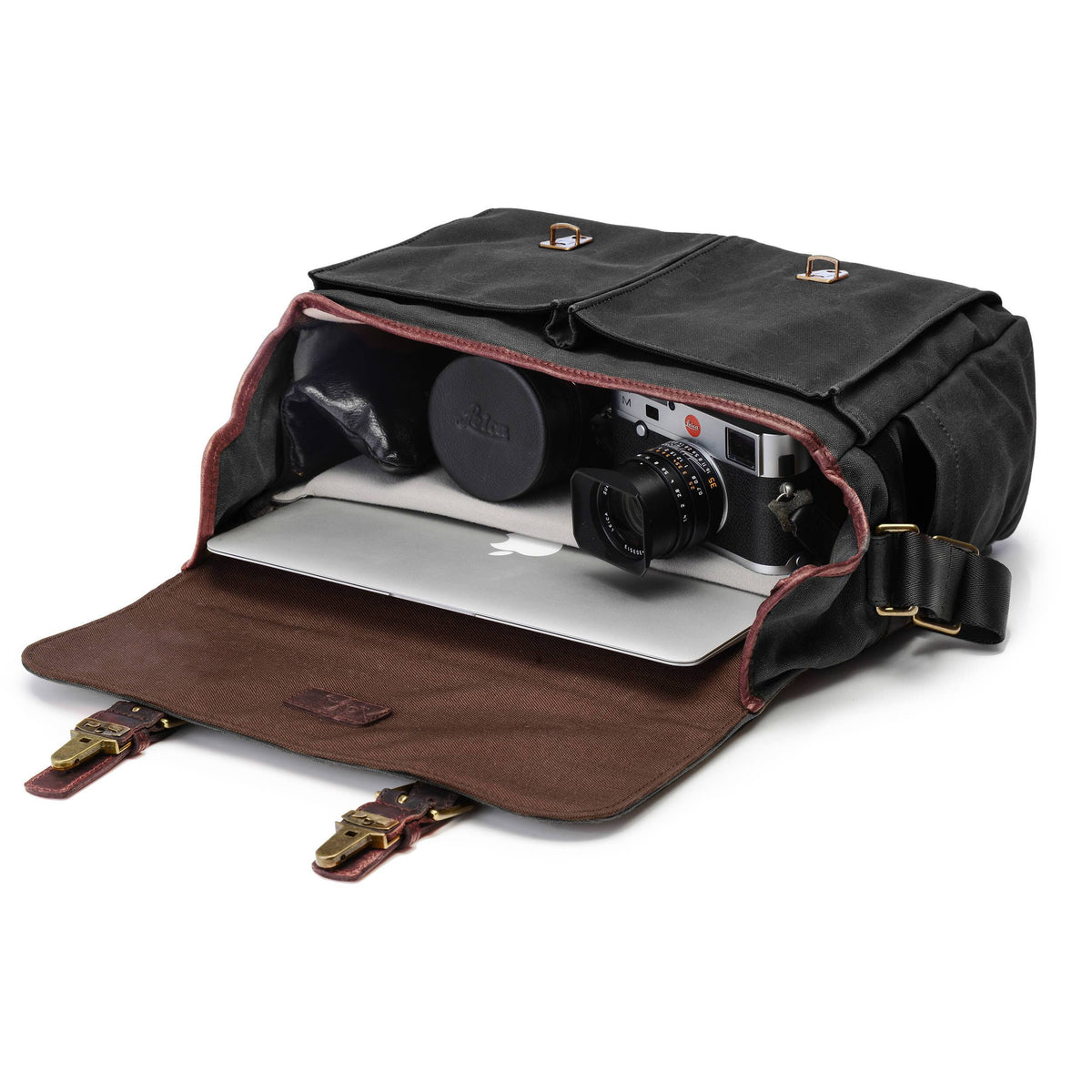 Black Camera Messenger Bag I720350