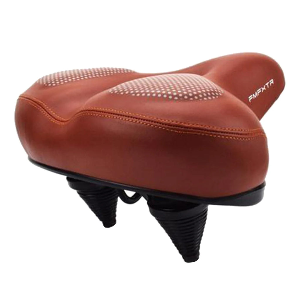 Brown Gel Waterproof Bike Seat Cushion with Taillight H83641