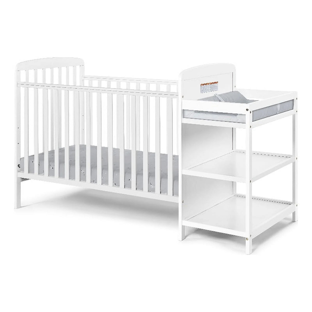 White Crib & Changer Combo K6530