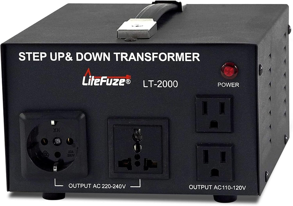 5000 Watt Voltage Converter Transformer 110V/220V Circuit Breaker Protection Heavy Duty C46885