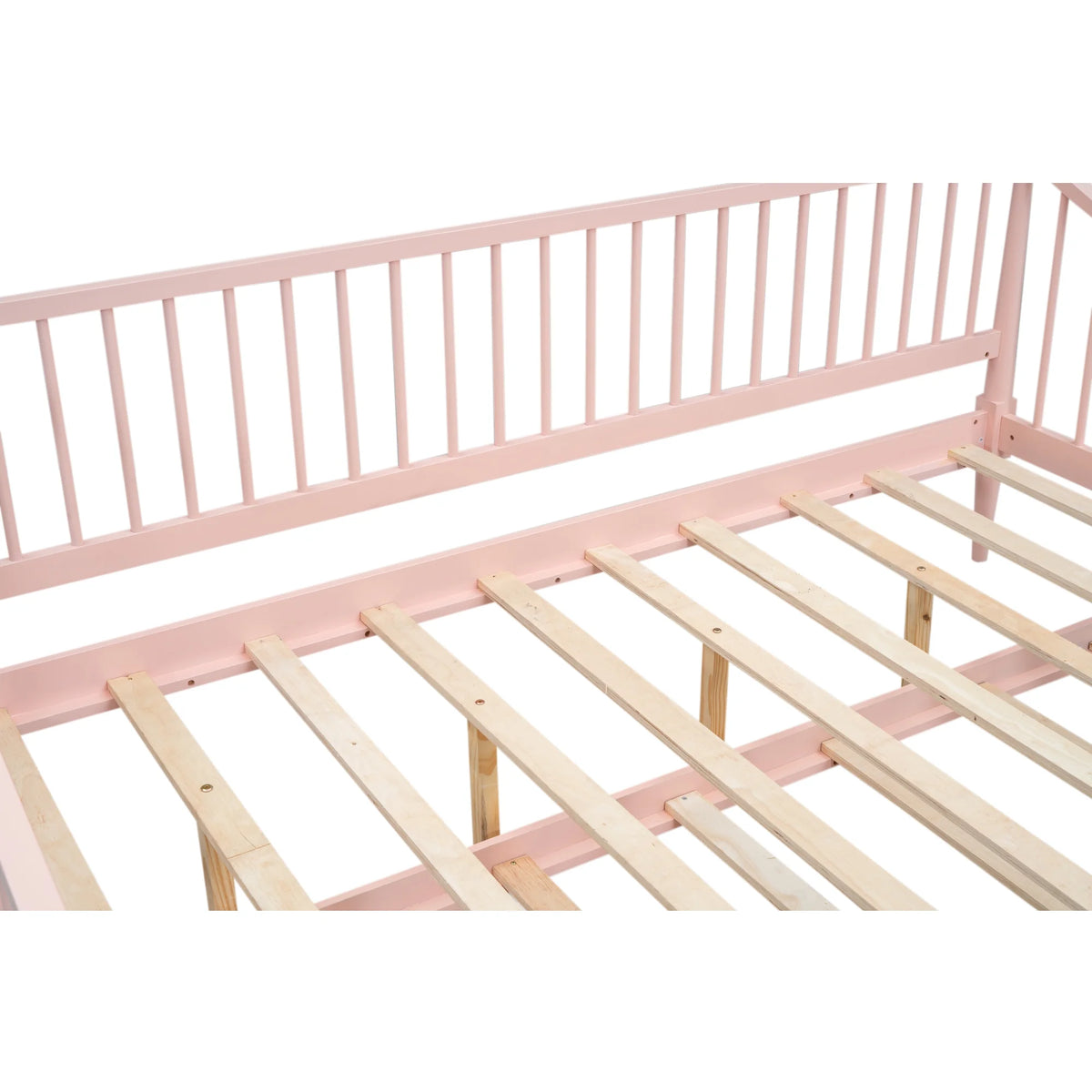 Pink Full Size Wood Daybed with Twin Trundle Z309