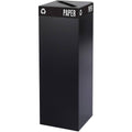 42 gal powder-coated steel black Trash Can Base C77518