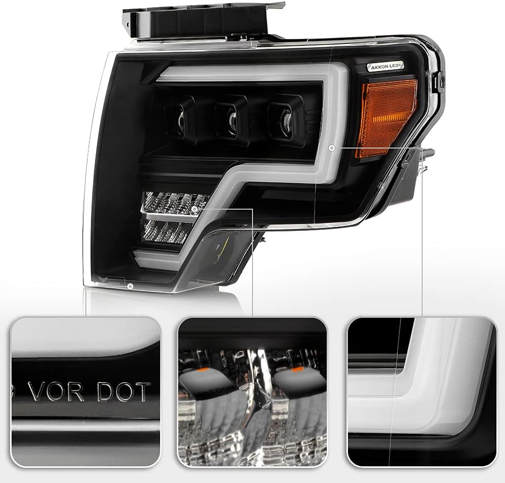 Pair of Full LED Projector Headlights for Ford F 150 Pickup U92403