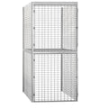 Bulk Storage Locker Double Tier 48 Inches Wide 60 Inches Deep L73414