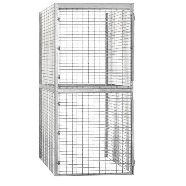 Bulk Storage Locker Double Tier 48 Inches Wide 60 Inches Deep L73414