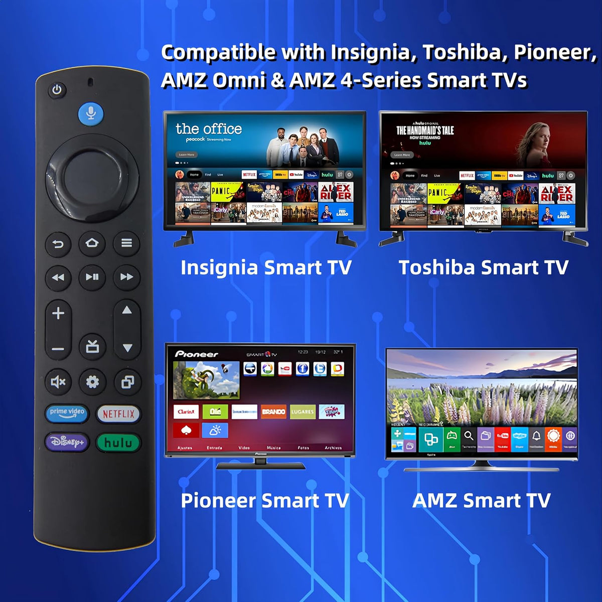 Voice Remote Control with 4 Shortcuts J47444