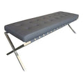 Gray Metal Bench L579613