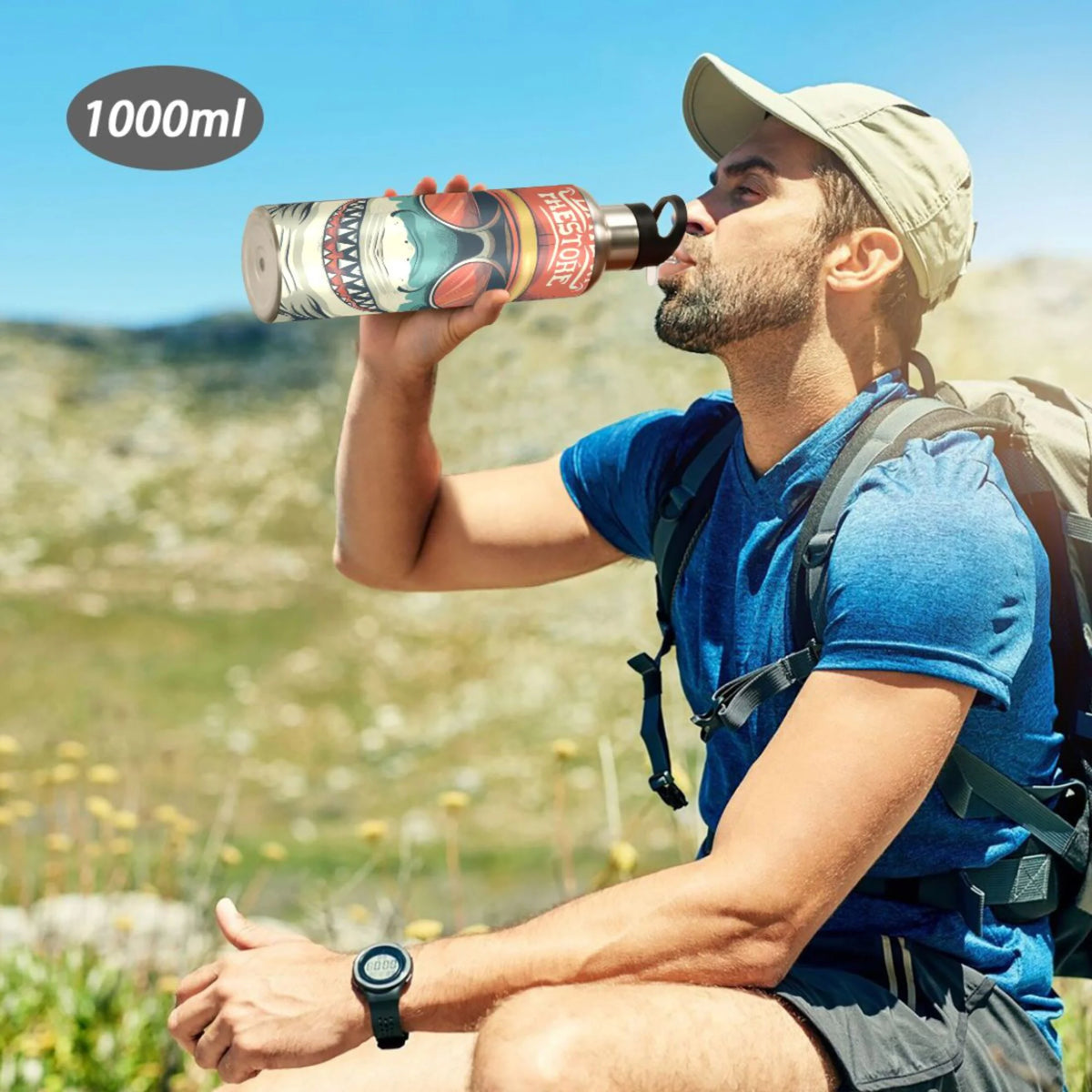 Insulated Stainless Steel Water Bottle with Straw Lid, 20 oz S243664