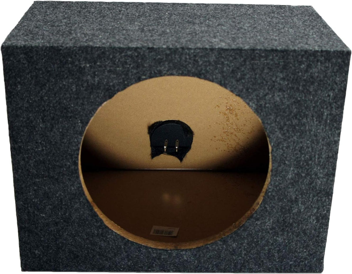Single 10" Sealed Subwoofer Rear Angle Sub Box Enclosure 5/8" MDF Wood Pack of 2 C616525