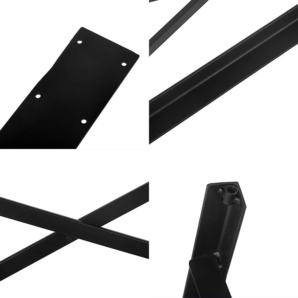 Black Metal Table Legs 2 PCS U90707