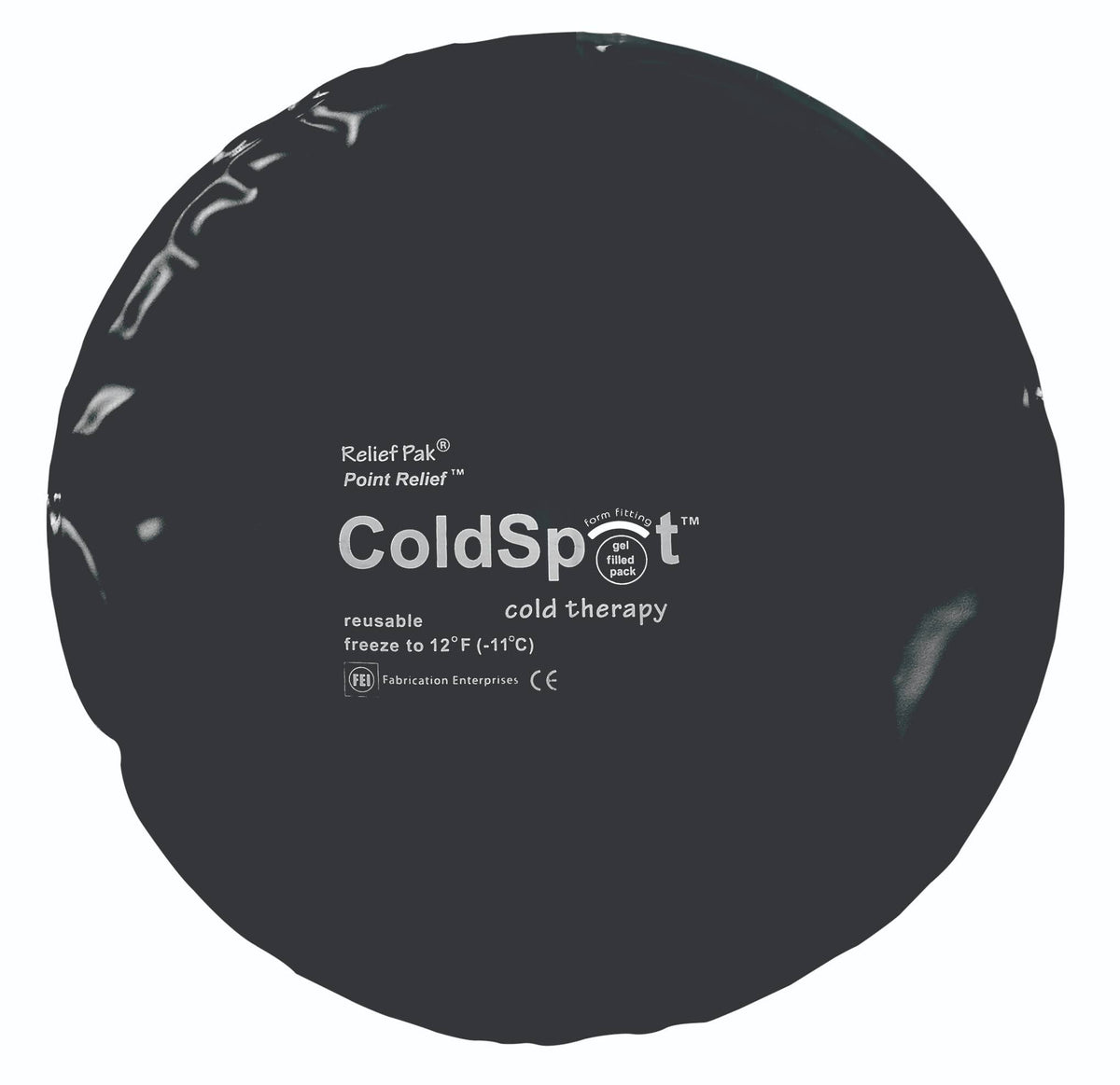 ColdSpot Black Urethane Pack - Circular - Case of 12 N203