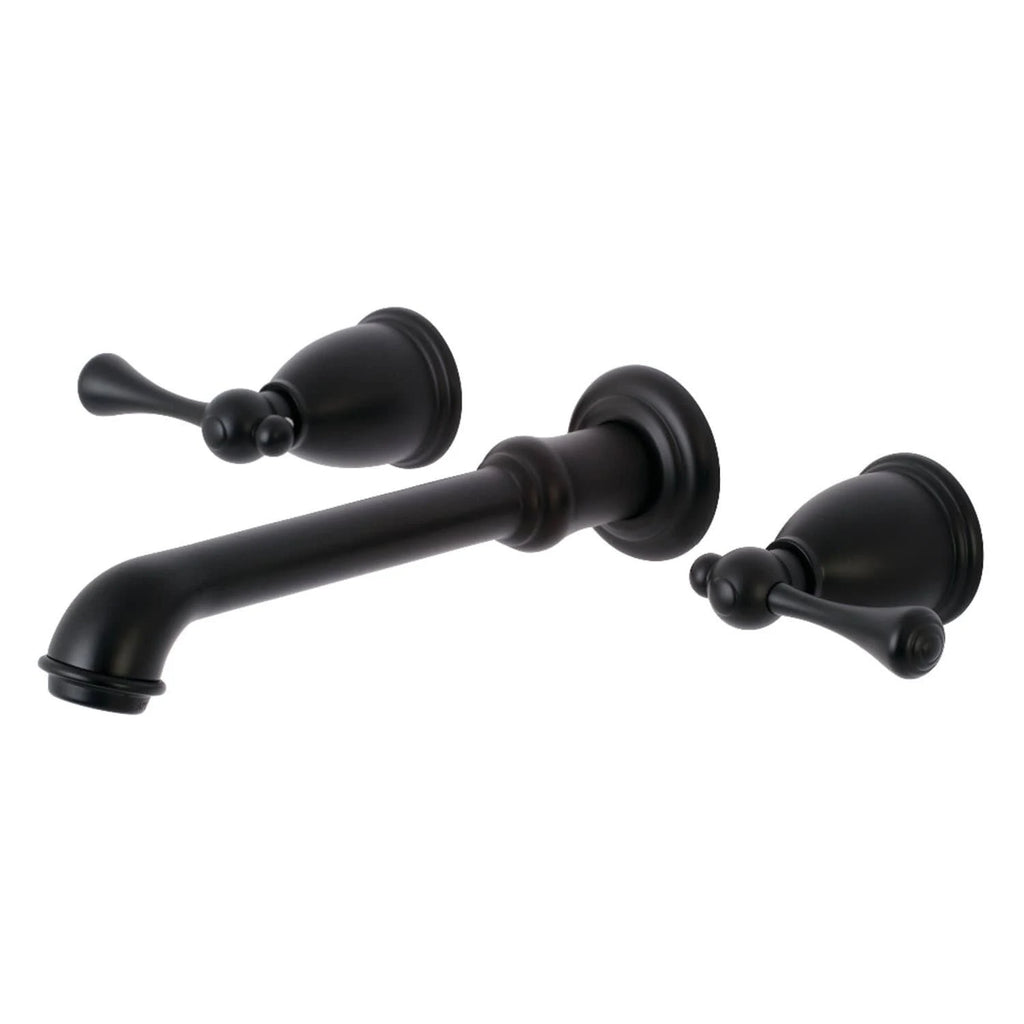 Oil Rubbed Bronze Two-Handle Wall Mount Bathroom Faucet A23870