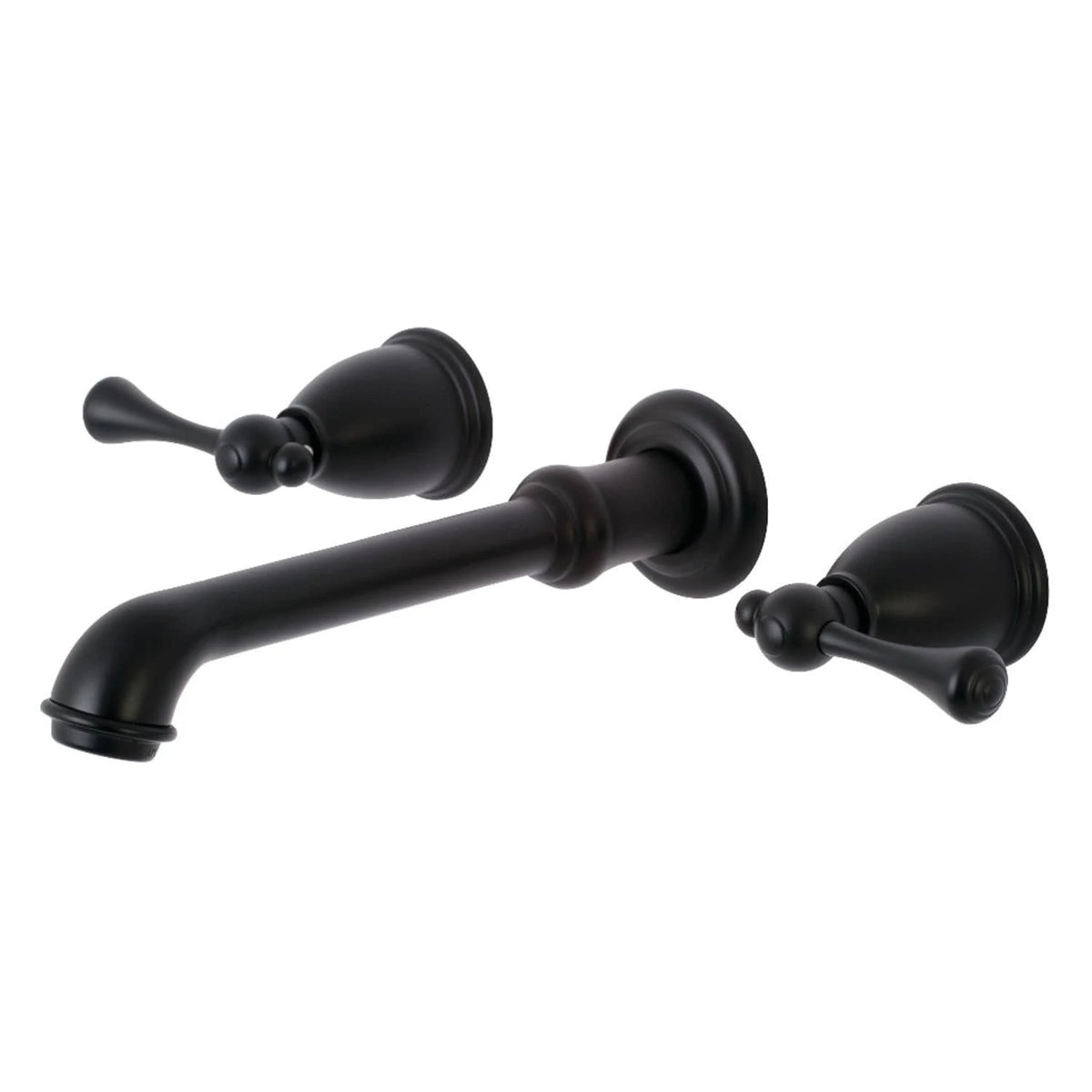 Oil Rubbed Bronze Two-Handle Wall Mount Bathroom Faucet A23870