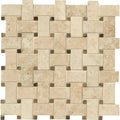 Polished Marble Mesh-Mounted Mosaic Tile L1374