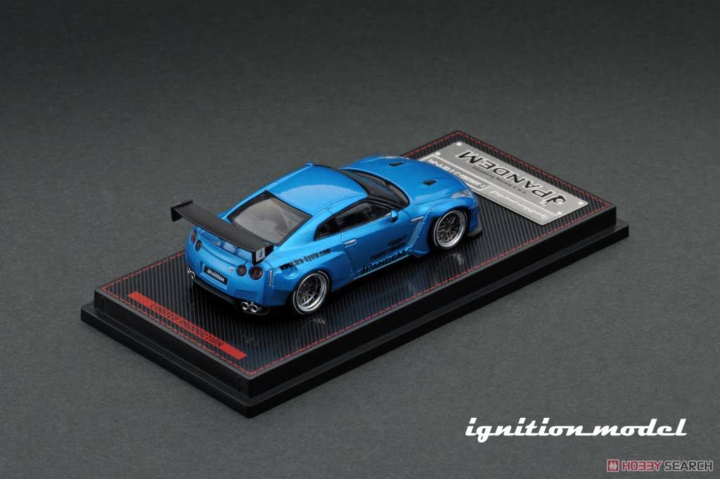 1/64 Blue Metallic Nissan Skyline R35 GT-R Model Car F6629