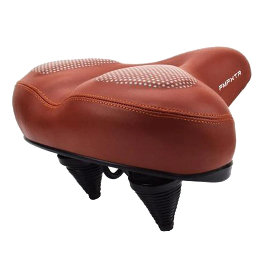 Brown Gel Waterproof Bike Seat Cushion with Taillight H83641