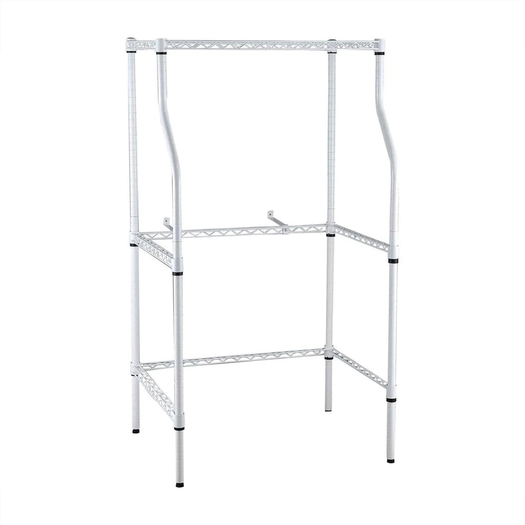 Laundry Sand, Space-Saving Washer-And-Dryer Rack, 23.6" D X 29.5" W X 53.1" H, White W747416