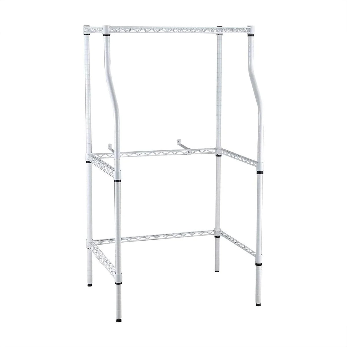 Laundry Sand, Space-Saving Washer-And-Dryer Rack, 23.6" D X 29.5" W X 53.1" H, White W747416
