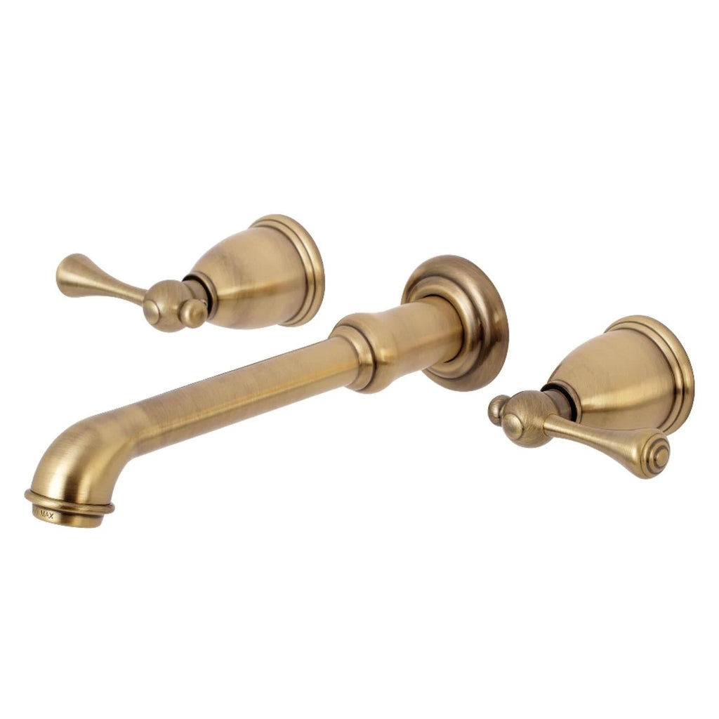 Oil Rubbed Bronze Two-Handle Wall Mount Bathroom Faucet A23870