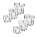 36 Piece Clear Tempered Glass Drinkware and Tumbler W779