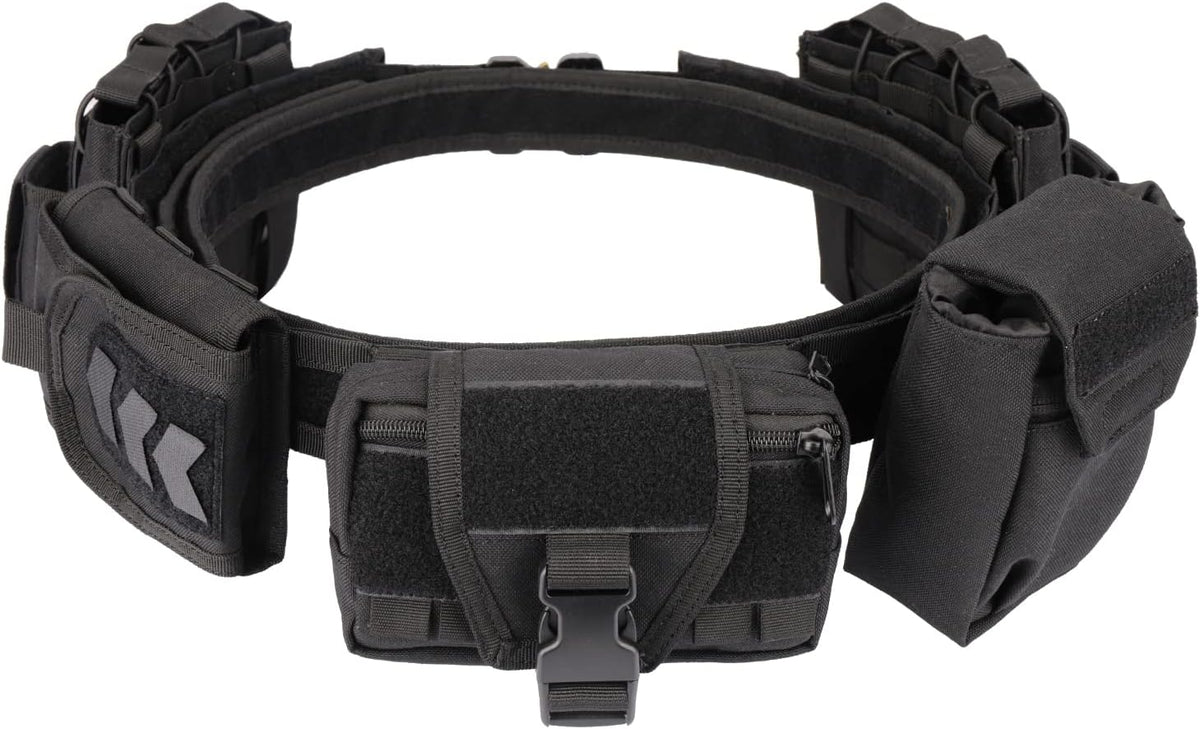 7 in 1 Tactical Modular Duty Belt Set with Pouches G235