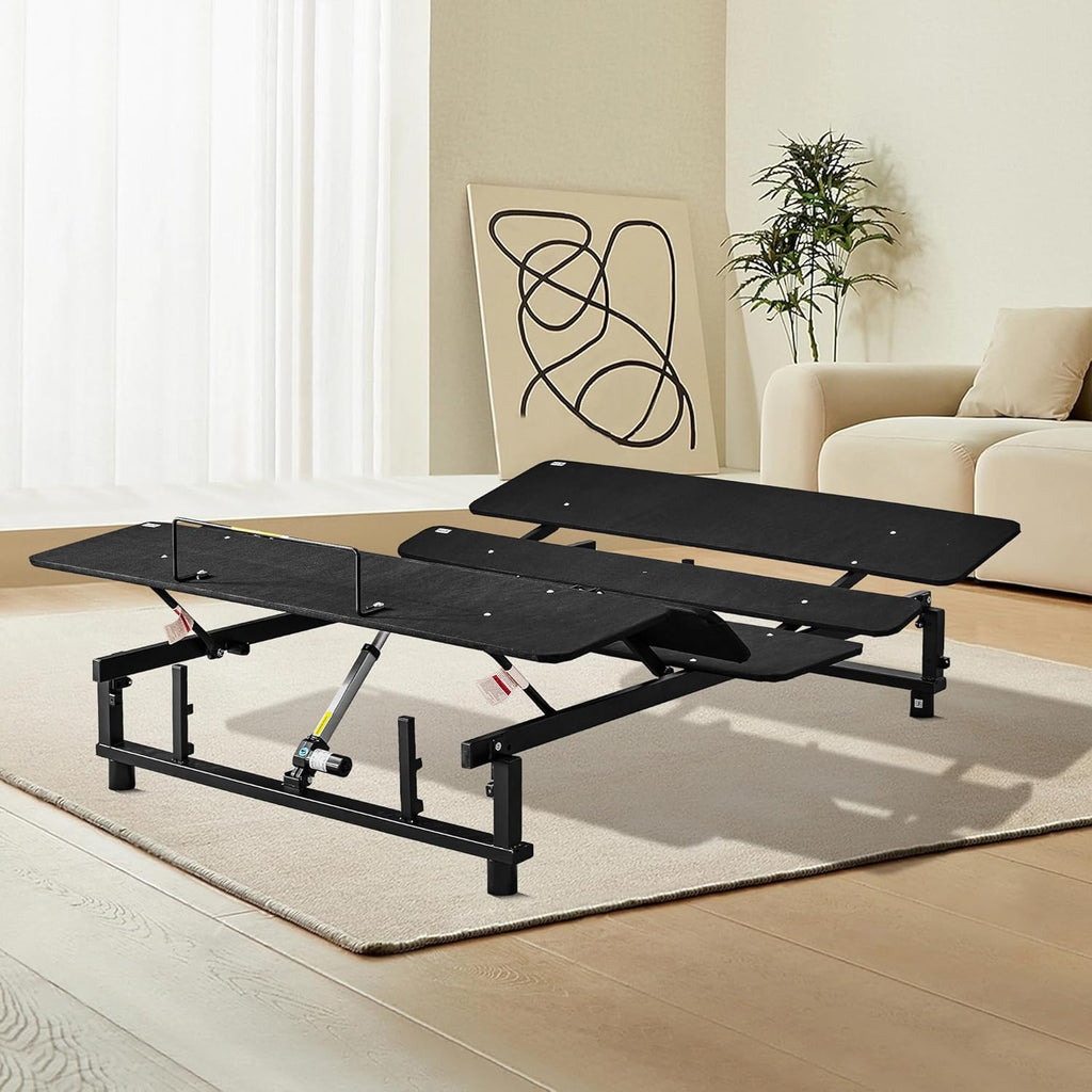 Black Queen Adjustable Bed Frame with Wireless Remote E481967