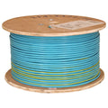Teal with Yellow Stripe Shielded Data and Power Cable, 1000ft Spool D7579