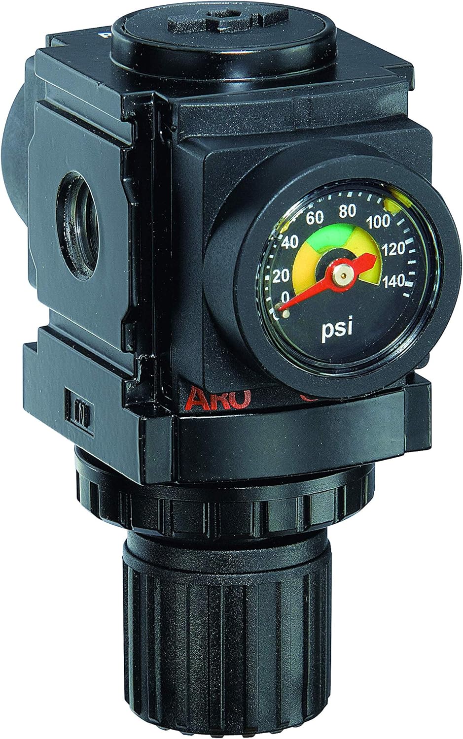 Air Regulator 1/4" NPT with Gauge, 250 psi Max Inlet, Pack of 2 P2184