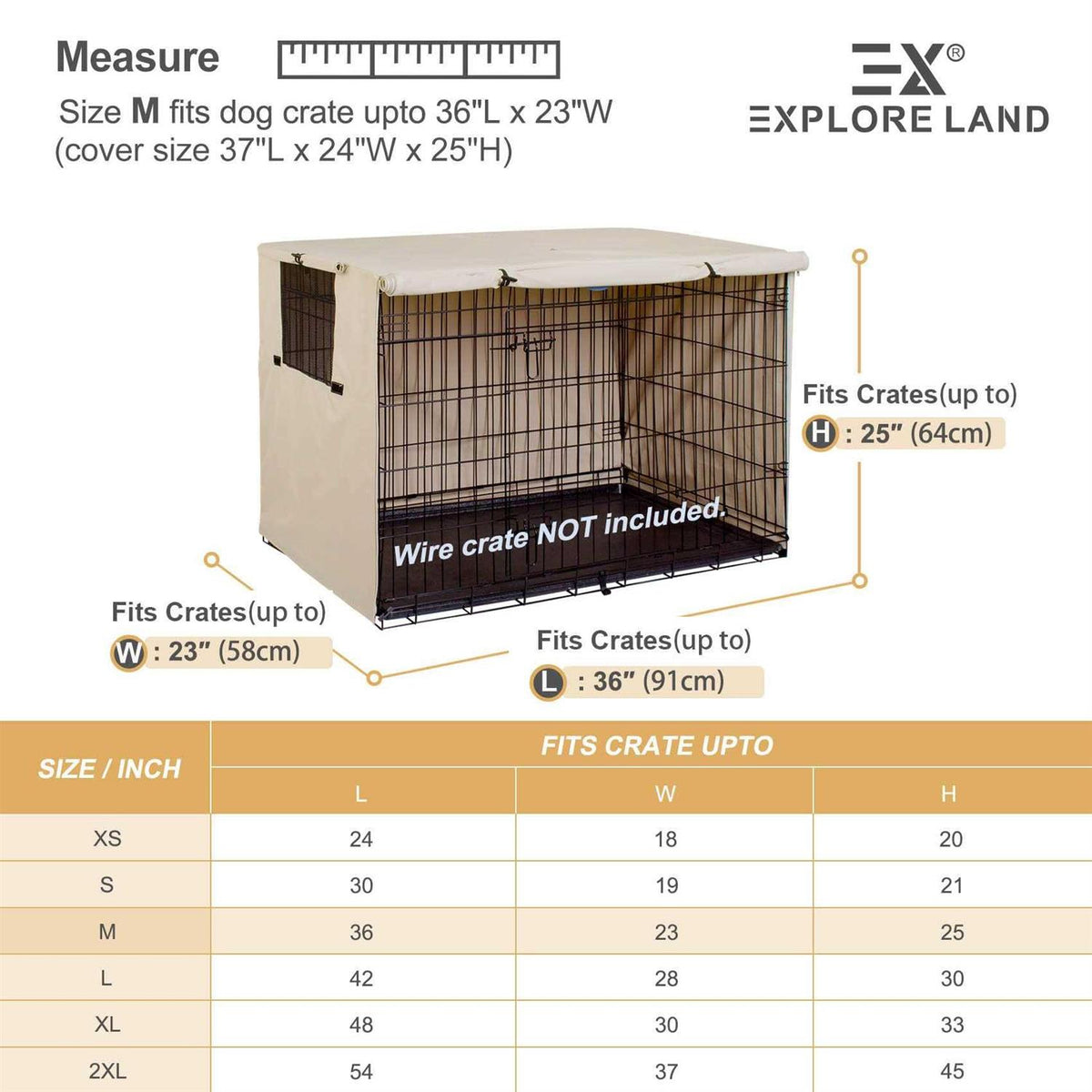 Dog Crate Cover Polyester Pet Kennel Cover L504
