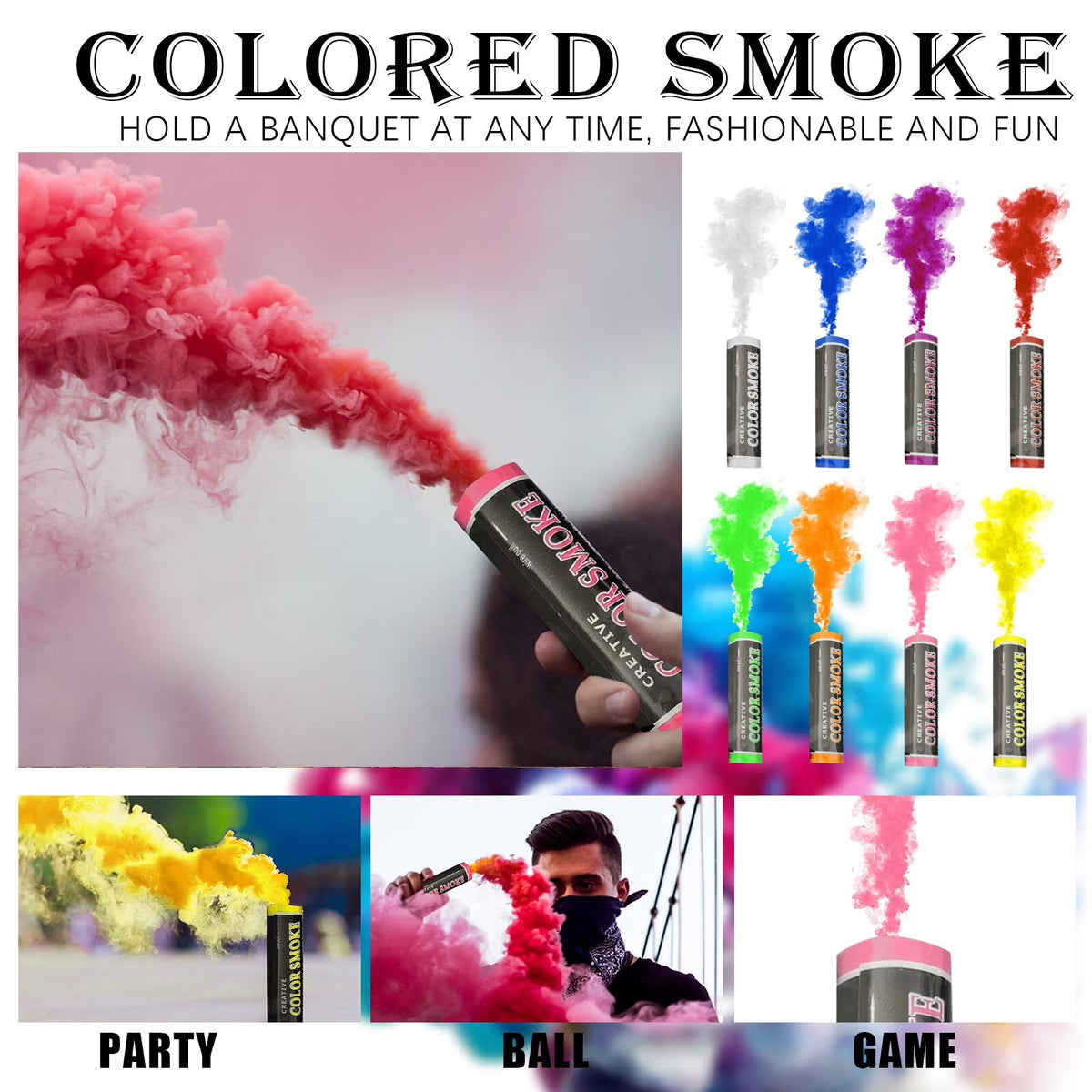 8PC Handheld Colorful Disposable Smoke Machine T832