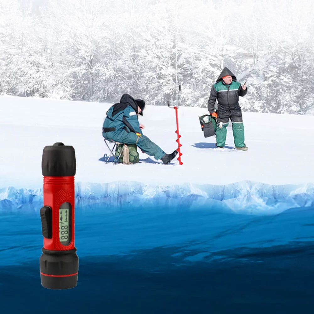 Arealer Sonar Ice Fishing Fishfinder with LED Underwater Light Wireless Handheld Fishfinder with 0.8-90m Detection Depth J880985