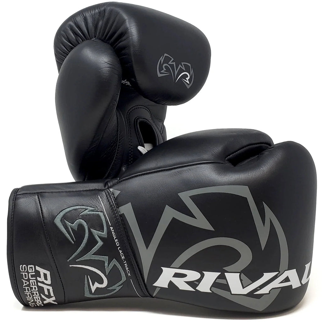 Red 12 oz Lace-Up Sparring Gloves Q4738