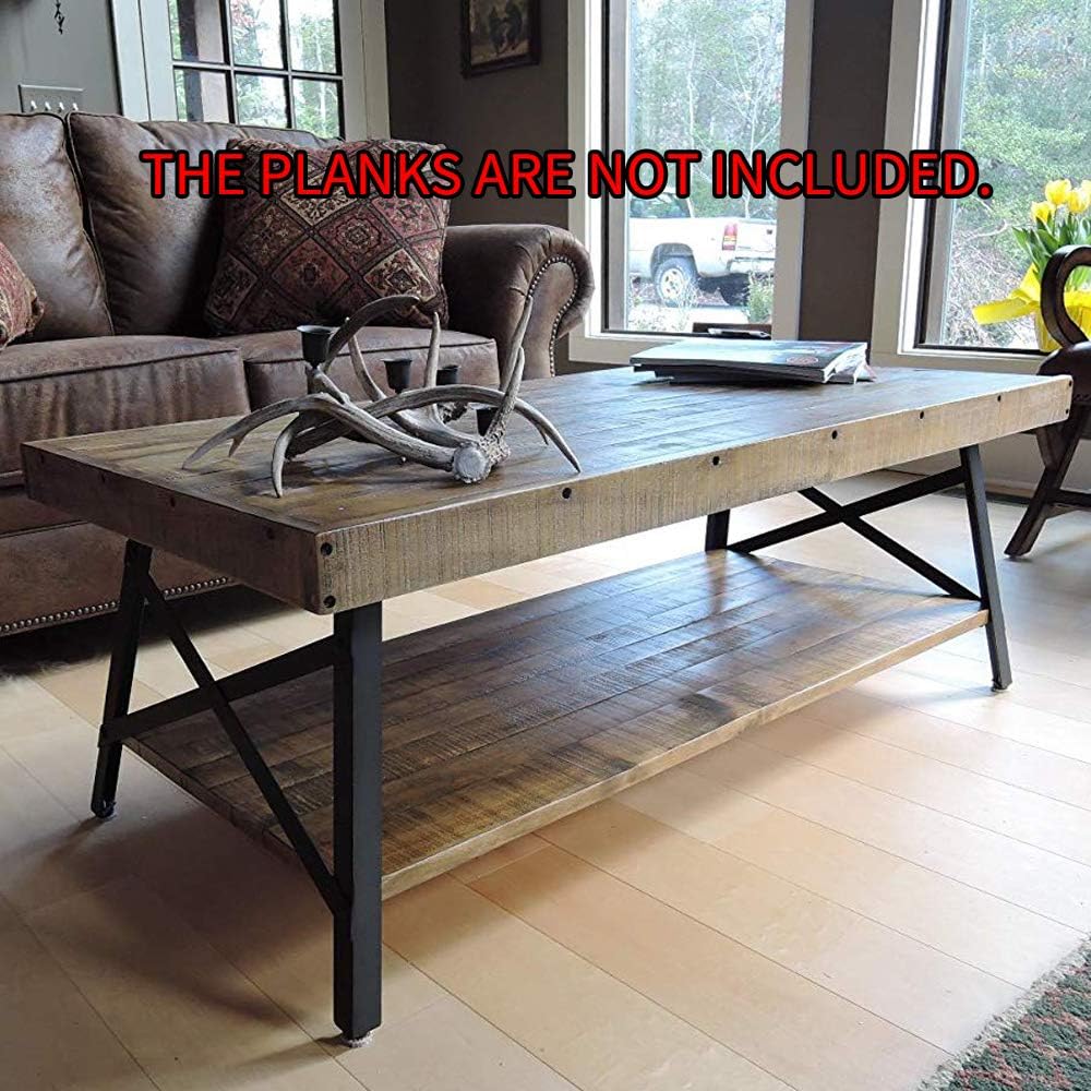 Black Metal Table Legs 2 PCS U90707