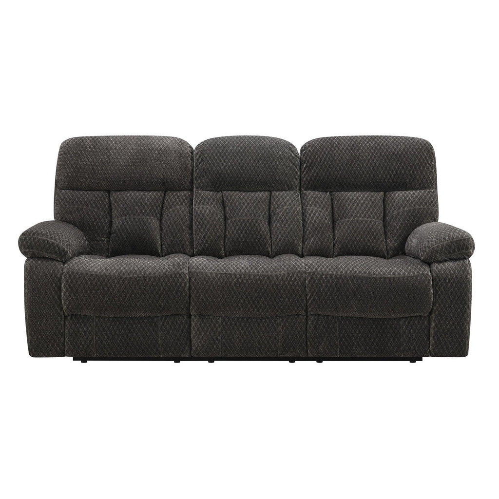 Dark Gray Powered Dual Recliner Sofa S81196