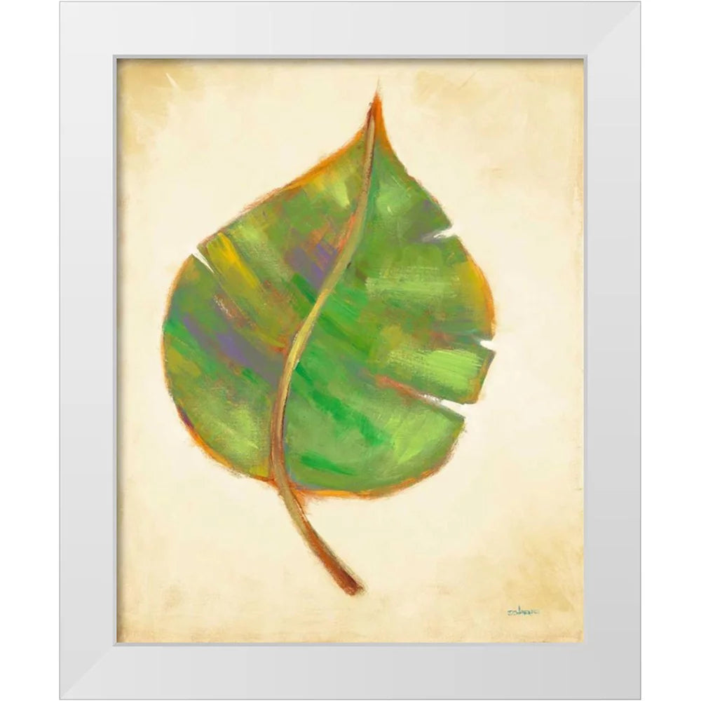 White Modern Wood Framed Art Print G5650