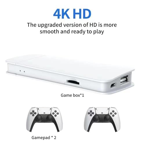 Wireless Retro Video Game Console with 128GB Memory Card and 2.4G Wireless Controllers B82633