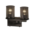 Matte Black 2-Light Bath Bar Y873