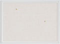 23"x17" White Wood Style Frame Bulletin Board P90989