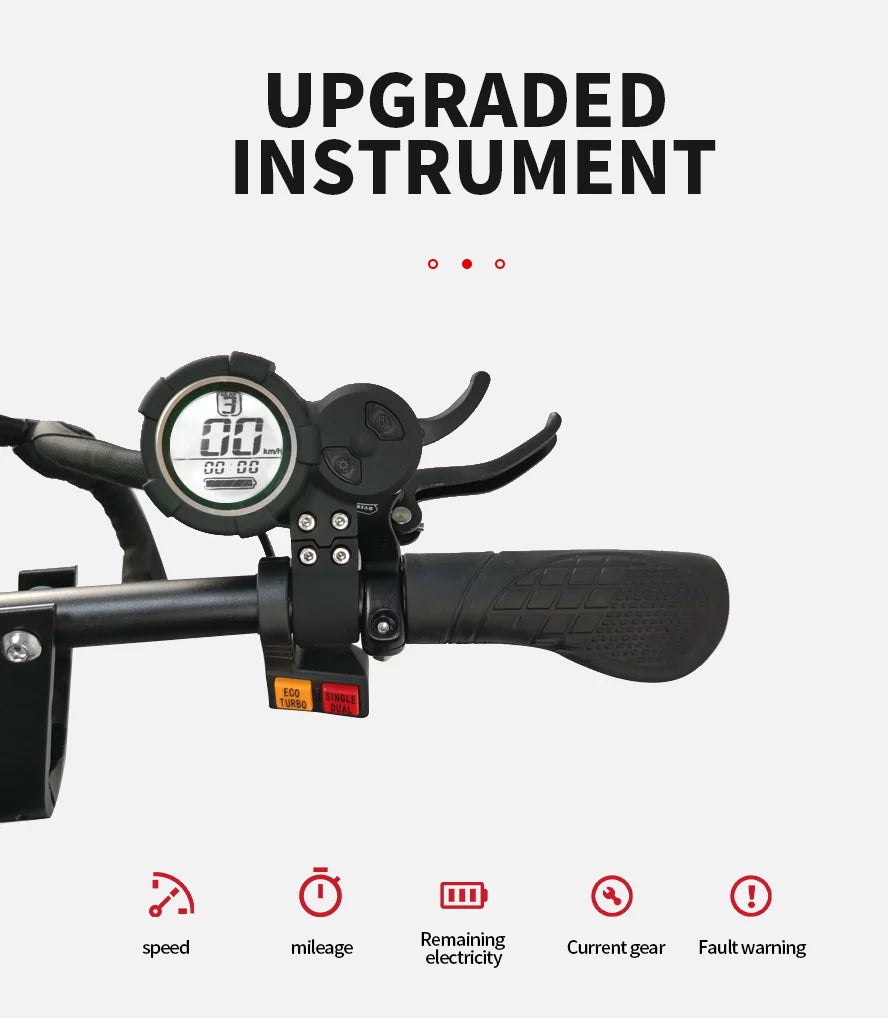 Electric Scooter with Seat, Dual Drive 5600W Motors, 60V/27AH Battery B131431
